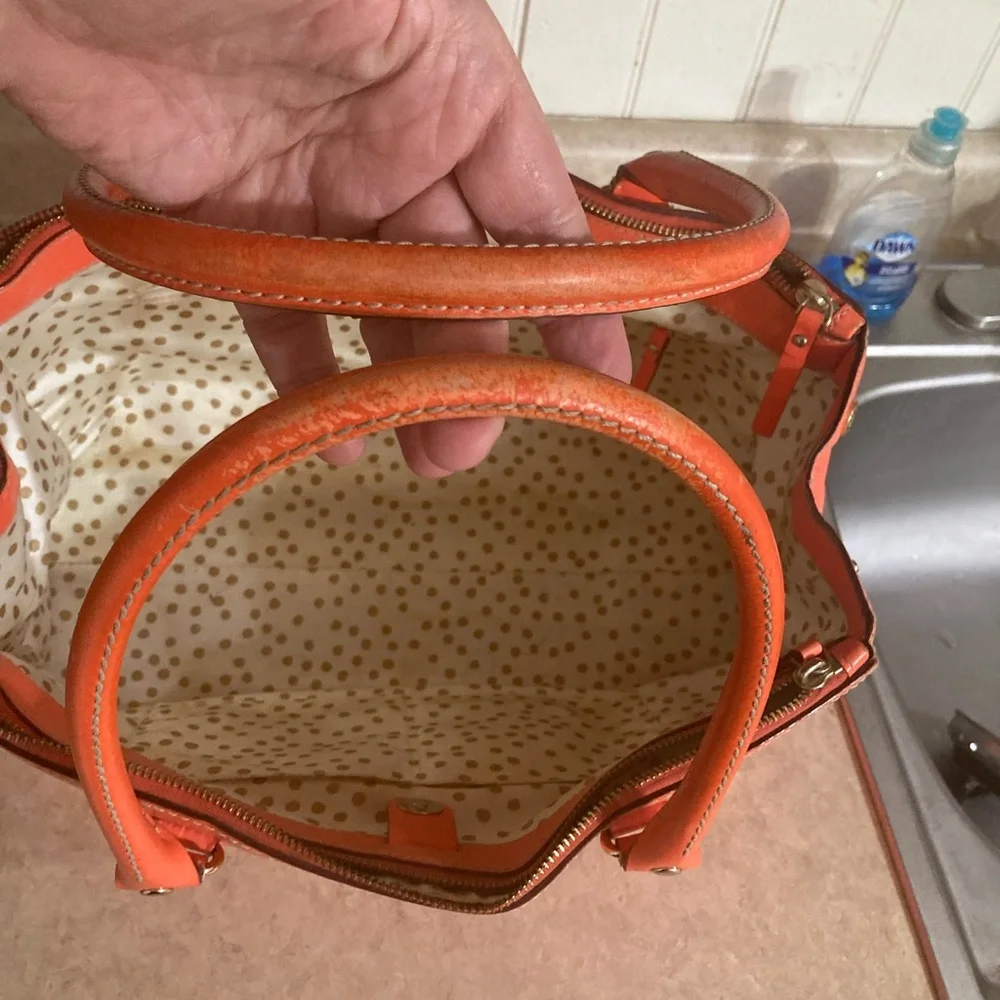 kate spade New York Orange Leather Tote